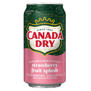 Canada Dry Strawberry Fruit Splash 12oz/12ct