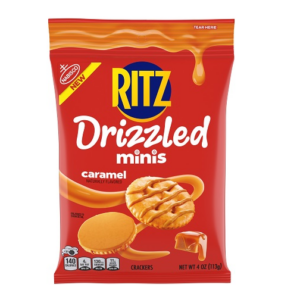 Nabisco Big Bag Ritz Drizzled Mini Caramel 4oz/12ct