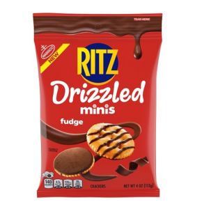 Nabisco Big Bag Ritz Drizzled Mini Fudge 4oz/12ct
