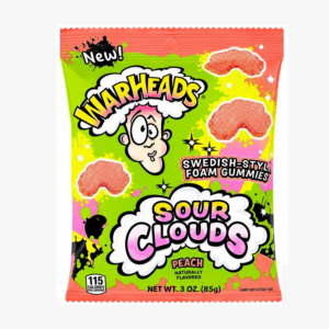 Warhead Sour Clouds (Peach) Gummies 3oz/12ct