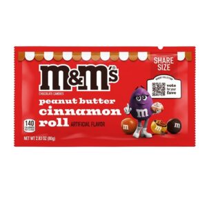 M&M Peanut Butter Cinnamon Roll King 3.27oz/24ct/6pk