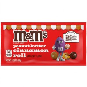 M&M Peanut Butter Cinnamon Rolls 1.63oz/24ct/12pk