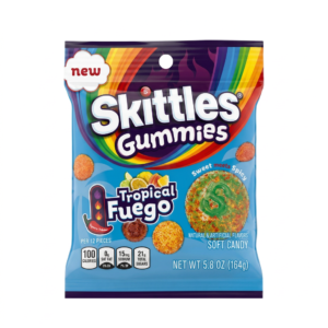 Skittles Peg Gummies Tropical Fuego 5.8oz/12ct