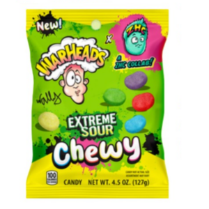 Warhead Extreme Sour Chewy Gummies 4.5oz/12ct