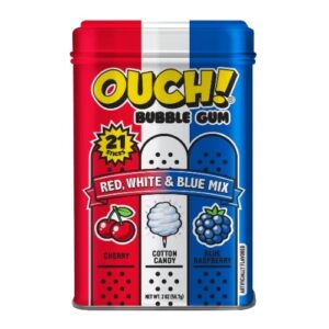 Ouch! Bubble Gum Red, White & Blue 2oz/12ct/6